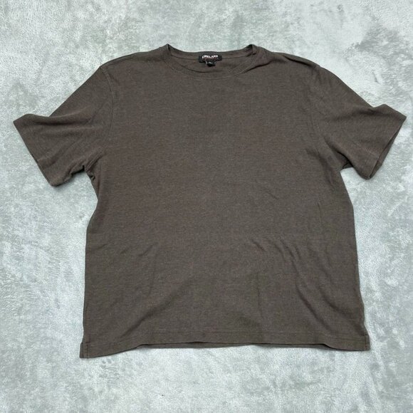 Kirkland Signature Womens Brown Pima Cotton T-Shirt Size L d0746 - Picture 1 of 8